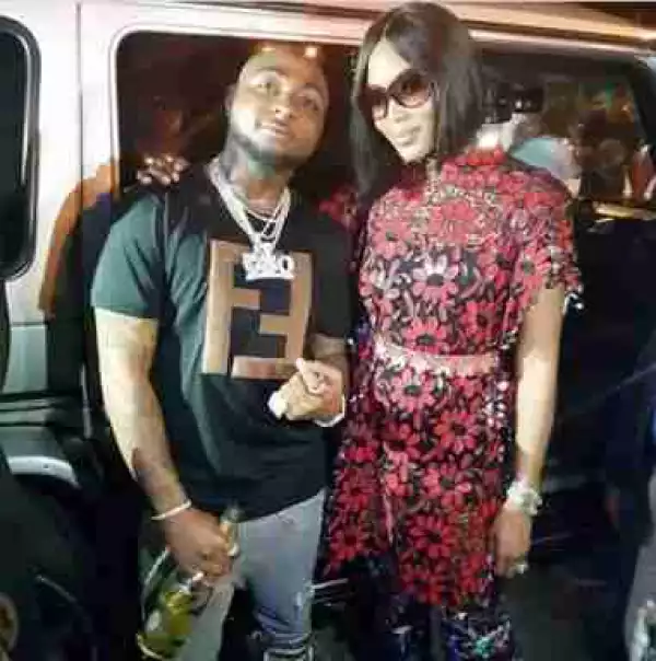 Singer Davido Pictured With American Model, Naomi Campbell